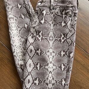 Liverpool Snake Print Women Skinny Jeans